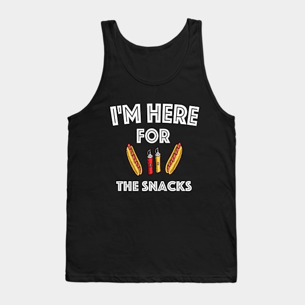 I'm here for the snacks T shirt Tank Top by Yous Sef